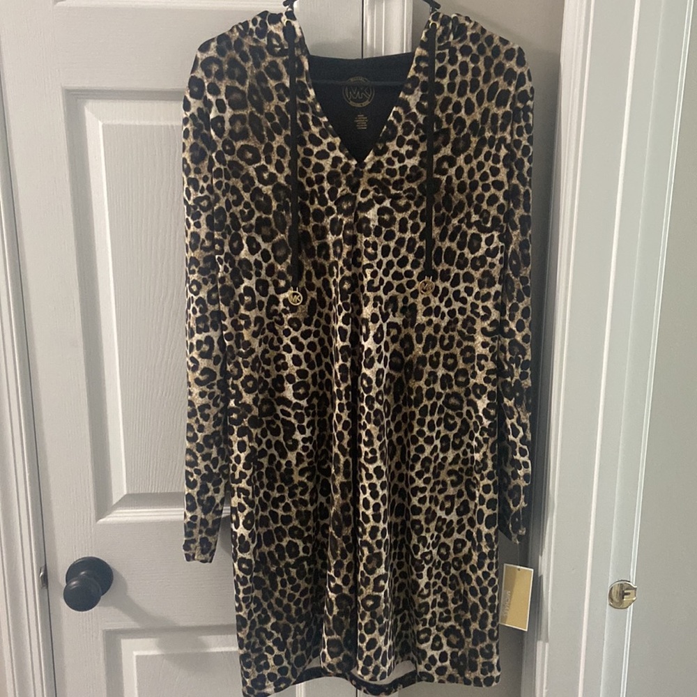 Michael Kors Hooded form fitting dress